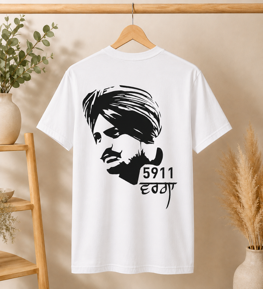 Sidhu Moosewala Tribute T-Shirt | 5911 Legend Punjabi Graphic Tee | Moosewala Fan Shirt | Gift for Fans