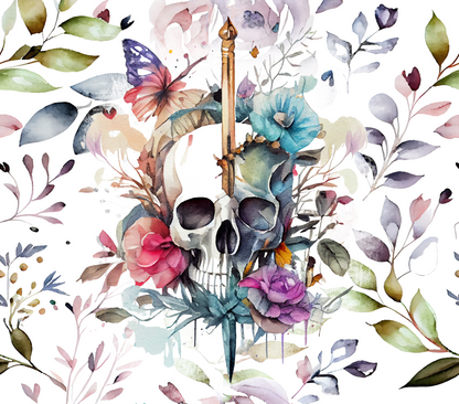 Custom 20oz Skinny Tumbler with Straw – Floral, Funny, Gothic, and Animal Designs – Personalized Sublimation Gift for Her or Him