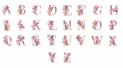 Personalized Floral Initial & Name Ceramic Mug — Custom Monogram Coffee Cup, Gift for Her