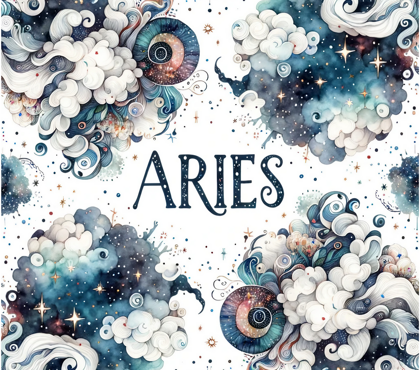 Custom Zodiac Tumbler with Straw - 20oz Skinny Stainless Steel Insulated Cup - Personalized Astrology Gift - Sublimation Abstract Design