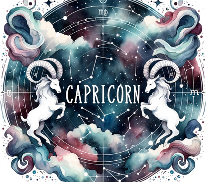 Custom Zodiac Tumbler with Straw - 20oz Skinny Stainless Steel Insulated Cup - Personalized Astrology Gift - Sublimation Abstract Design