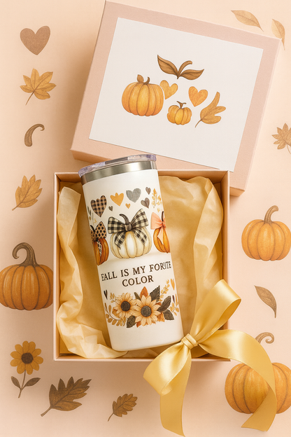 20oz Thanksgiving Tumbler with Straw & Lid – Pumpkin Harvest Sublimation Skinny Tumbler, Stainless Steel Insulated Cup, Custom Printed Fall Gift