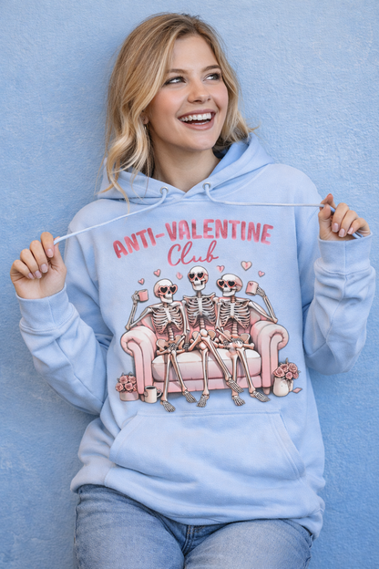 Anti-Valentine's Day Hoodie • Trendy Graphic Pullover