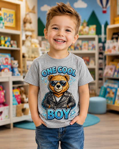 One Cool Boy Toddler Shirt,