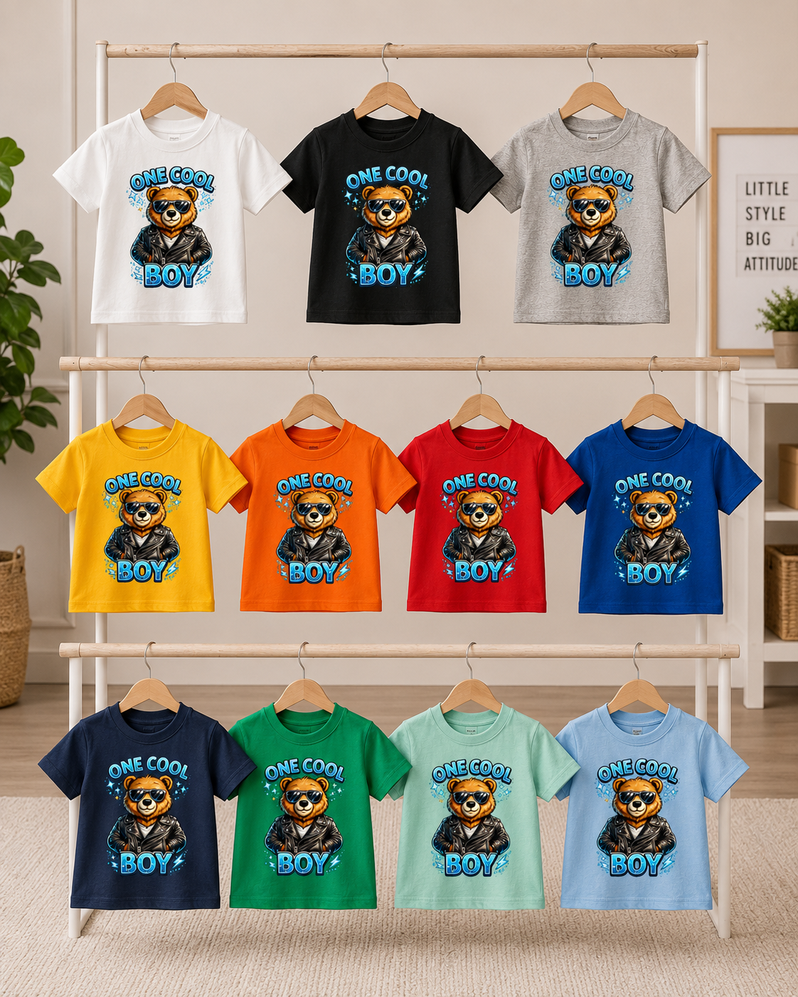 One Cool Boy Toddler Shirt,