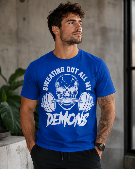 Sweating Out All My Demons Unisex Gym T-Shirt