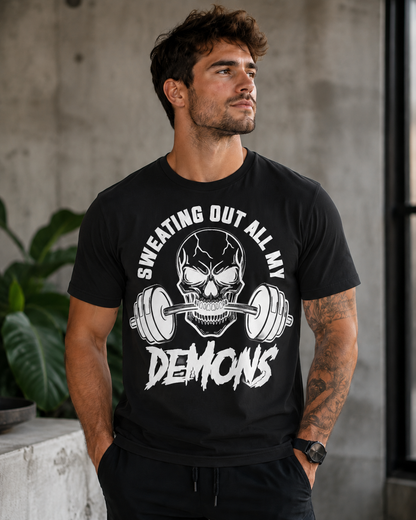 Sweating Out All My Demons Unisex Gym T-Shirt