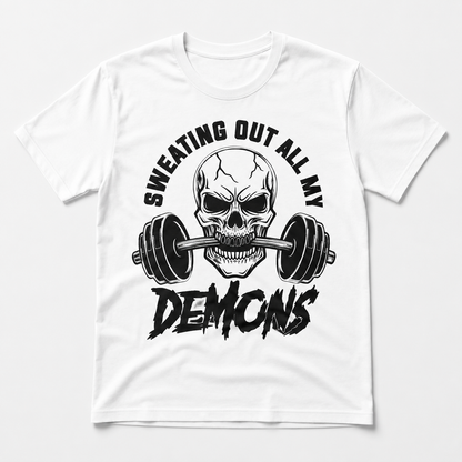 Sweating Out All My Demons Unisex Gym T-Shirt