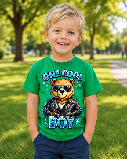 One Cool Boy Toddler Shirt,