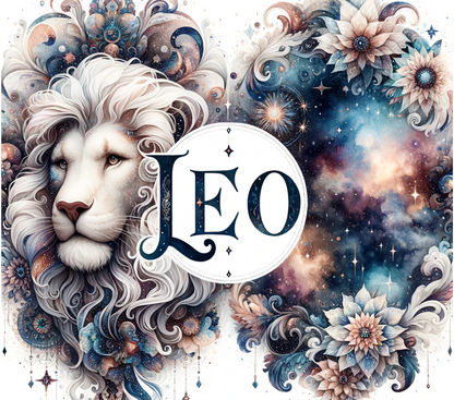 Custom Zodiac Tumbler with Straw - 20oz Skinny Stainless Steel Insulated Cup - Personalized Astrology Gift - Sublimation Abstract Design