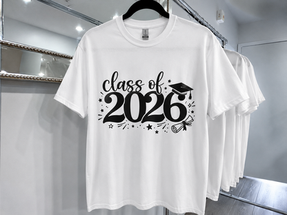 Class of 2026 T-Shirt, Senior 2026 Shirt, Graduation Gift for Her Him, Graduate Tee, School Graduation Shirt, Senior Year Shirt