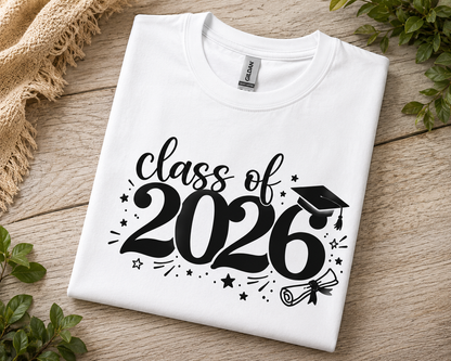 Class of 2026 T-Shirt, Senior 2026 Shirt, Graduation Gift for Her Him, Graduate Tee, School Graduation Shirt, Senior Year Shirt