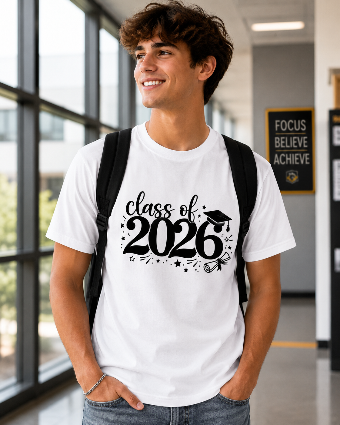 Class of 2026 T-Shirt, Senior 2026 Shirt, Graduation Gift for Her Him, Graduate Tee, School Graduation Shirt, Senior Year Shirt