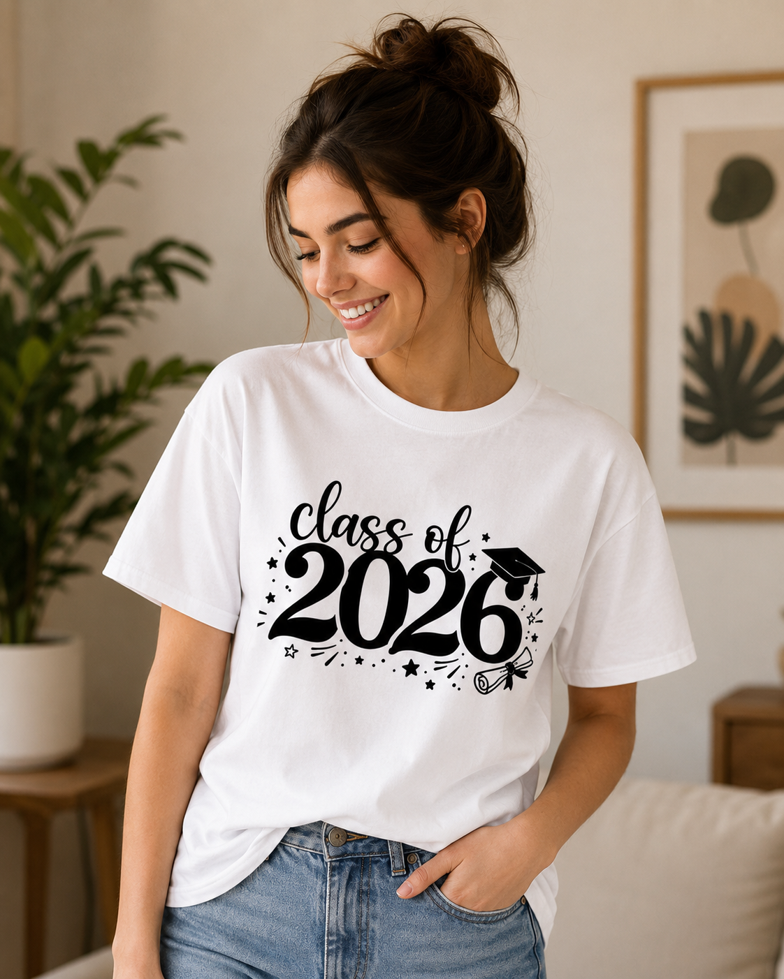 Class of 2026 T-Shirt, Senior 2026 Shirt, Graduation Gift for Her Him, Graduate Tee, School Graduation Shirt, Senior Year Shirt