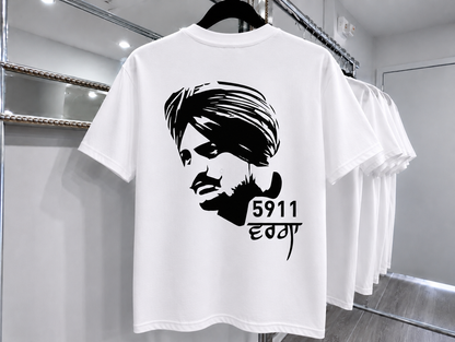 Sidhu Moosewala Tribute T-Shirt | 5911 Legend Punjabi Graphic Tee | Moosewala Fan Shirt | Gift for Fans