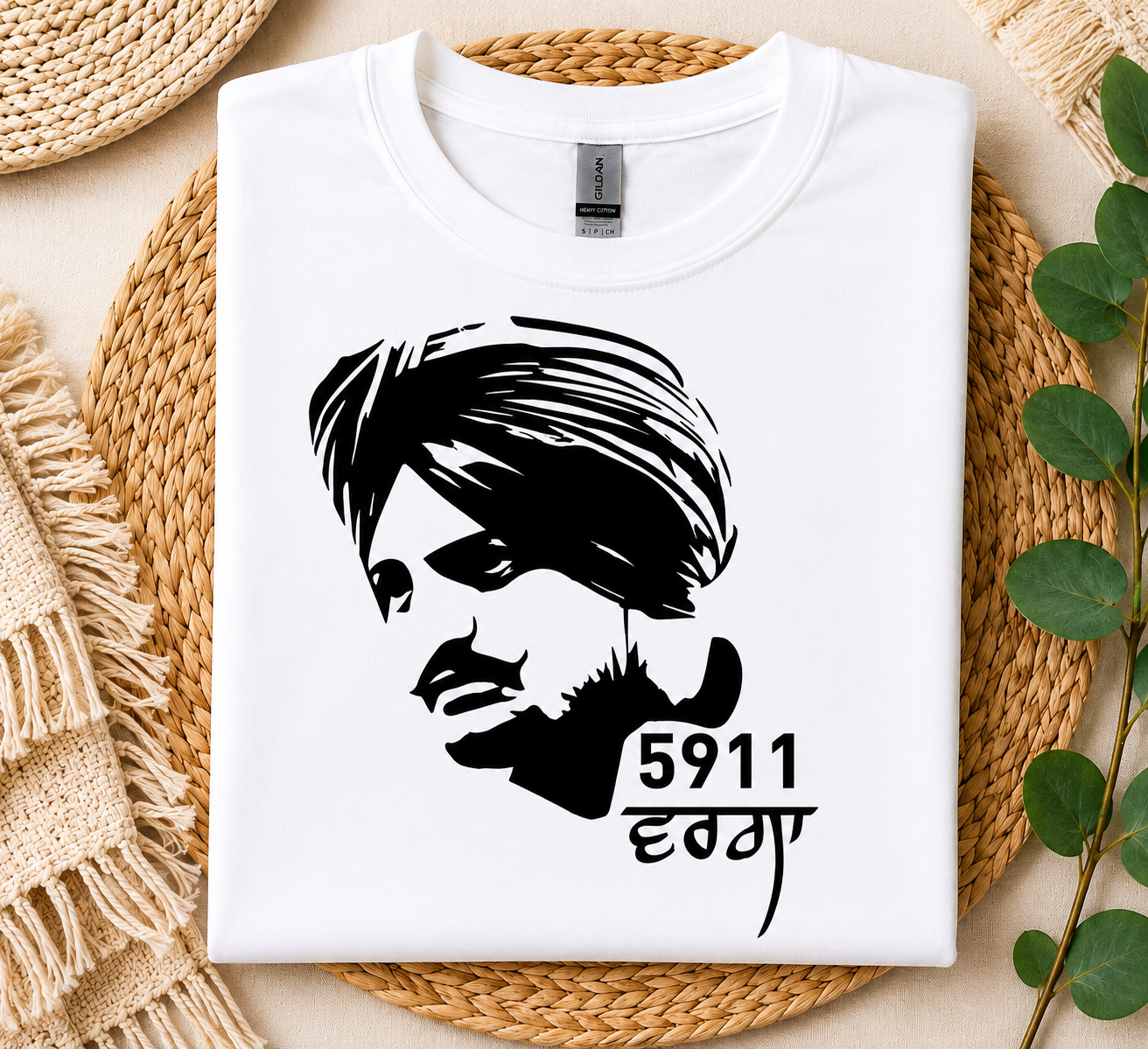 Sidhu Moosewala Tribute T-Shirt | 5911 Legend Punjabi Graphic Tee | Moosewala Fan Shirt | Gift for Fans