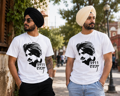 Sidhu Moosewala Tribute T-Shirt | 5911 Legend Punjabi Graphic Tee | Moosewala Fan Shirt | Gift for Fans