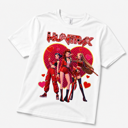 K-Pop Inspired Heart Graphic T-Shirt