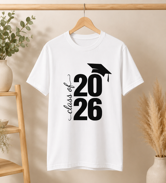 Class of 2026 T-Shirt, Senior 2026 Shirt, Graduation Gift for Her Him, Graduate Tee, School Graduation Shirt, Senior Year Shirt