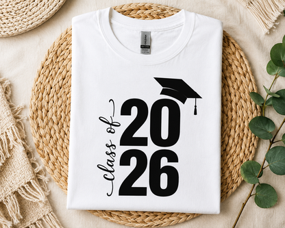 Class of 2026 T-Shirt, Senior 2026 Shirt, Graduation Gift for Her Him, Graduate Tee, School Graduation Shirt, Senior Year Shirt