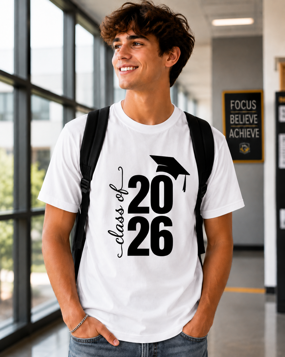 Class of 2026 T-Shirt, Senior 2026 Shirt, Graduation Gift for Her Him, Graduate Tee, School Graduation Shirt, Senior Year Shirt