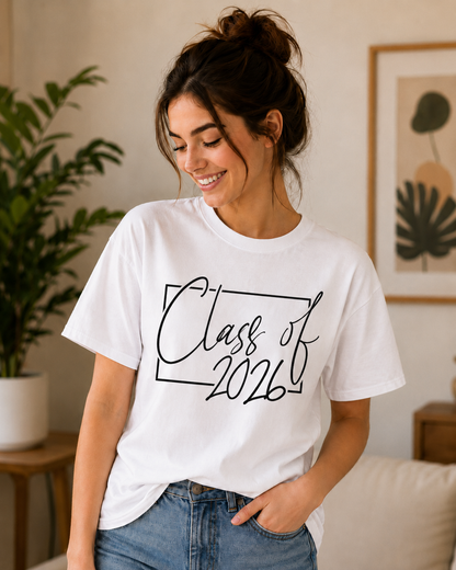 Class of 2026 T-Shirt, Senior 2026 Shirt, Graduation Gift for Her Him, Graduate Tee, School Graduation Shirt, Senior Year Shirt