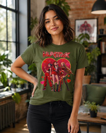 K-Pop Inspired Heart Graphic T-Shirt