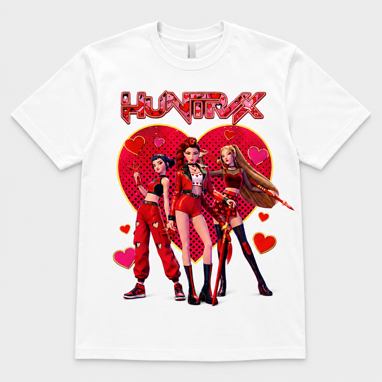 K-Pop Inspired Heart Graphic T-Shirt