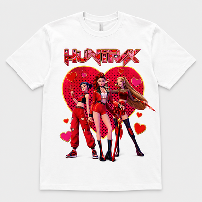 K-Pop Inspired Heart Graphic T-Shirt