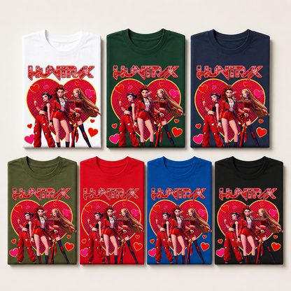 K-Pop Inspired Heart Graphic T-Shirt