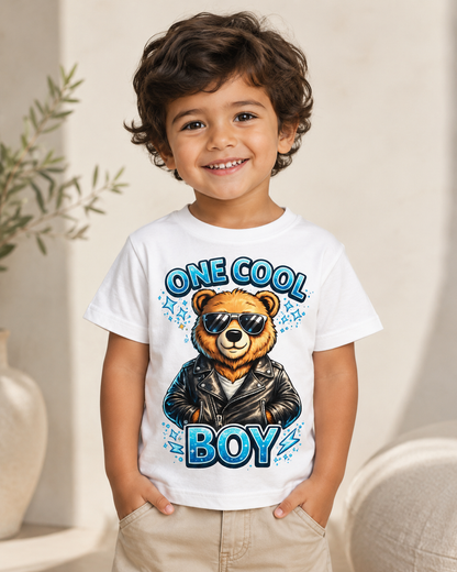 One Cool Boy Toddler Shirt,
