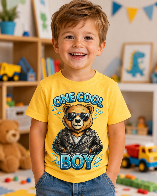 One Cool Boy Toddler Shirt,