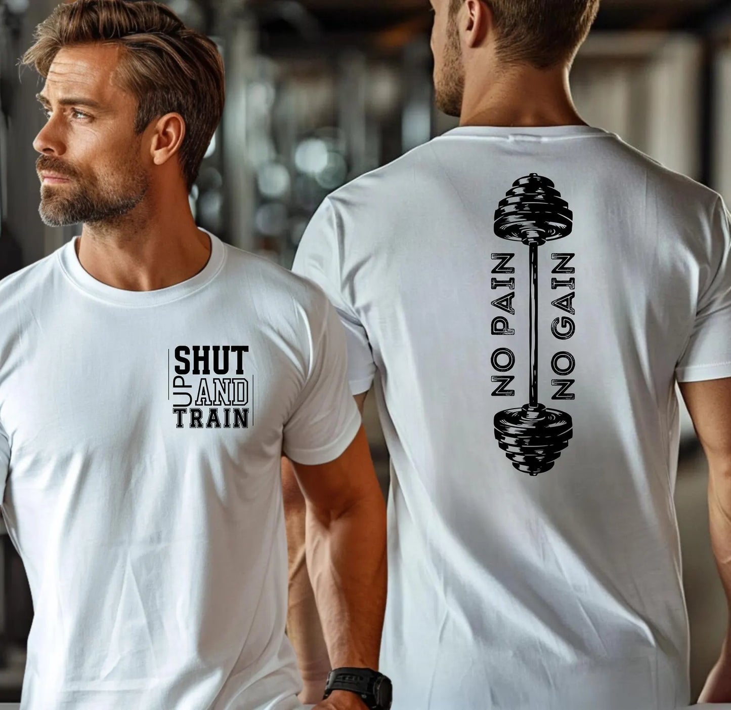 No Pain No Gain Gym T-Shirt | Motivational Fitness Shirt