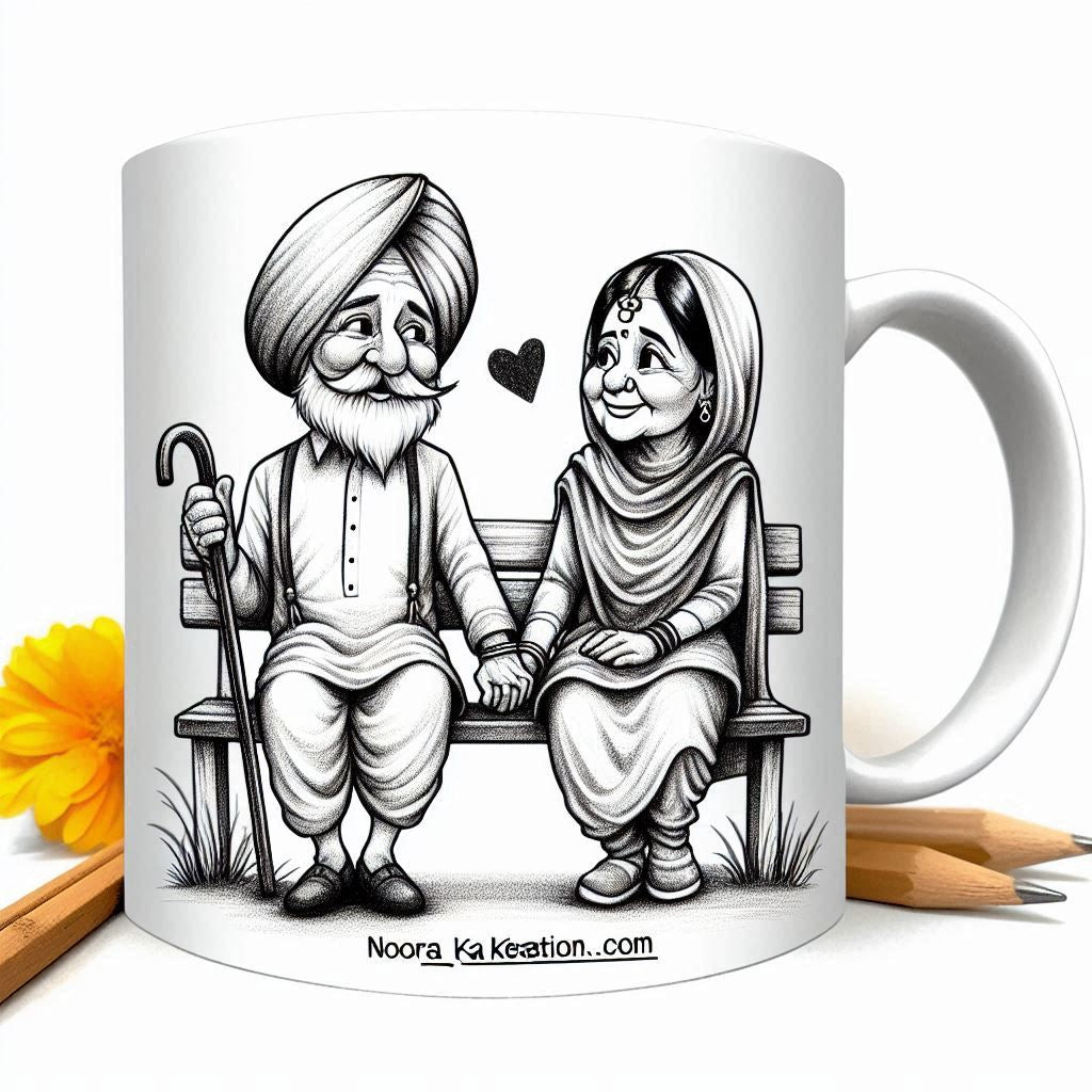 Together Forever Mug – Personalized Couple Anniversary Gift | Custom Love Story Mug | Parents Silver/Golden/Platinum Anniversary