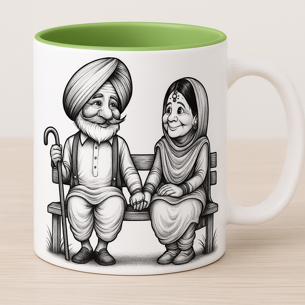 Together Forever Mug – Personalized Couple Anniversary Gift | Custom Love Story Mug | Parents Silver/Golden/Platinum Anniversary