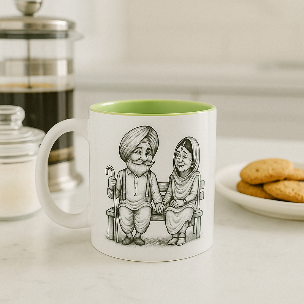 Together Forever Mug – Personalized Couple Anniversary Gift | Custom Love Story Mug | Parents Silver/Golden/Platinum Anniversary