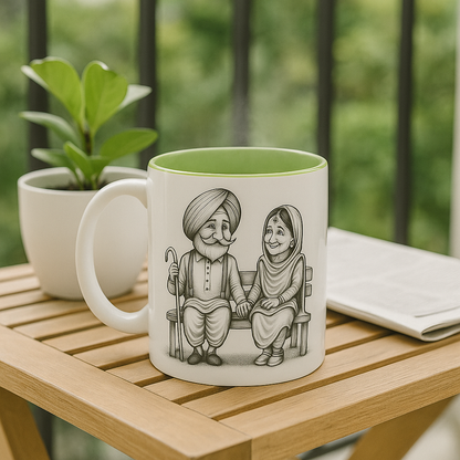 Together Forever Mug – Personalized Couple Anniversary Gift | Custom Love Story Mug | Parents Silver/Golden/Platinum Anniversary