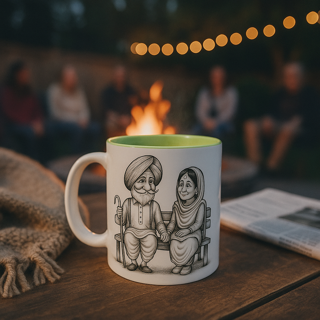 Together Forever Mug – Personalized Couple Anniversary Gift | Custom Love Story Mug | Parents Silver/Golden/Platinum Anniversary