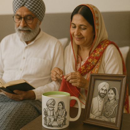 Together Forever Mug – Personalized Couple Anniversary Gift | Custom Love Story Mug | Parents Silver/Golden/Platinum Anniversary