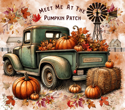 20oz Thanksgiving Tumbler with Straw & Lid – Pumpkin Harvest Sublimation Skinny Tumbler, Stainless Steel Insulated Cup, Custom Printed Fall Gift