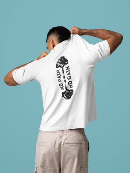 No Pain No Gain Gym T-Shirt | Motivational Fitness Shirt